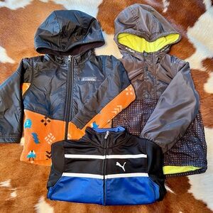 Lot of 3 Size 3T Toddler Boy Jackets